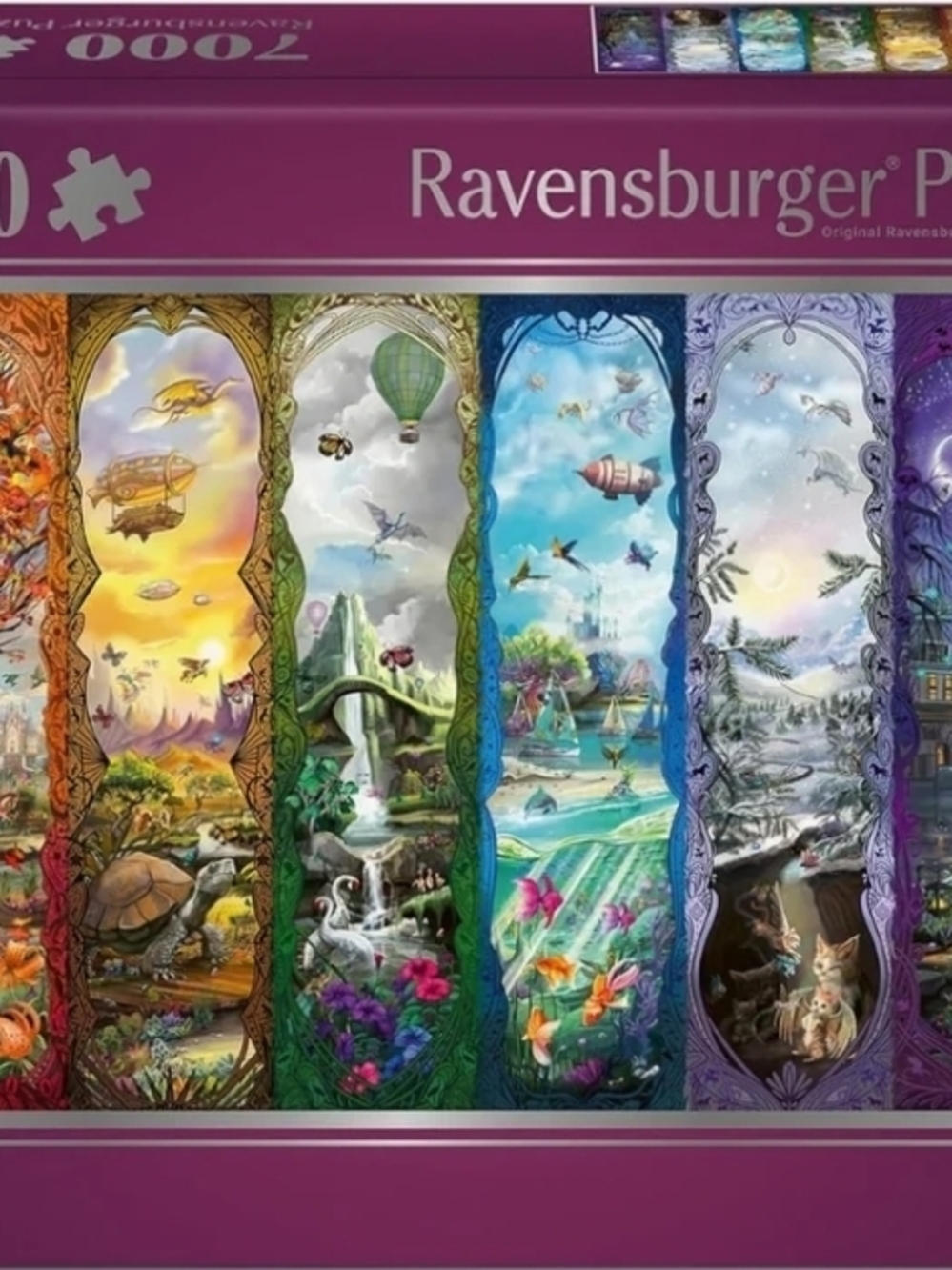Ravensburger Multicolor Fantasy Panorama Puzzle - Vibrant Rainbow Panels